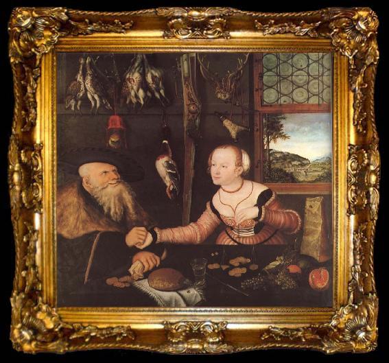 framed  Lucas Cranach the Elder Payment, ta009-2